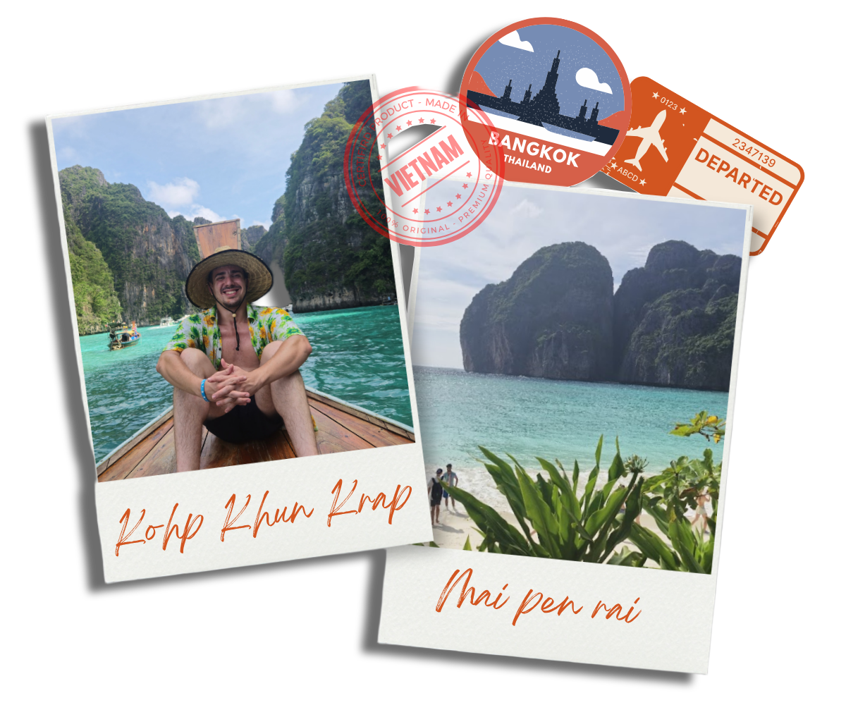 Composição de fotos de viagens